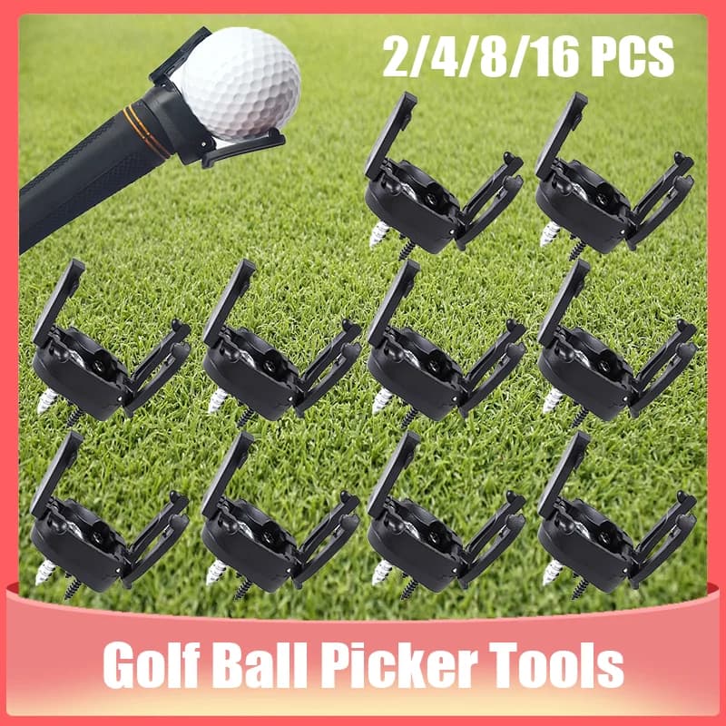 Raccoglitore di Palline da Golf 2/4/8/16 Pezzi per Putter, Open Pitch e Retriever, Strumenti per Raccogliere Palline da Golf, Ausili per l'Allenamento Golfistico