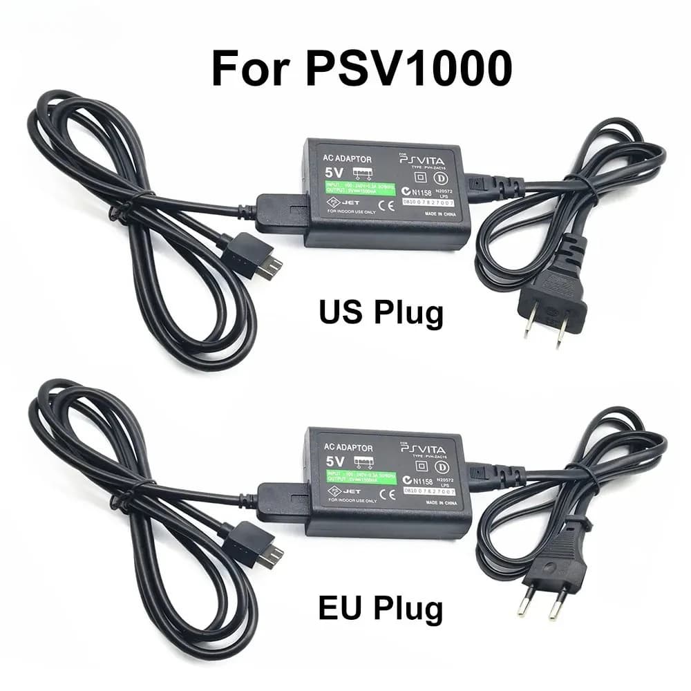 NUOVA Spina UE USA Caricatore domestico Alimentatore Adattatore CA 5 V Cavo di ricarica USB per Psvita PS Vita PSV 1000 Accessori di gioco