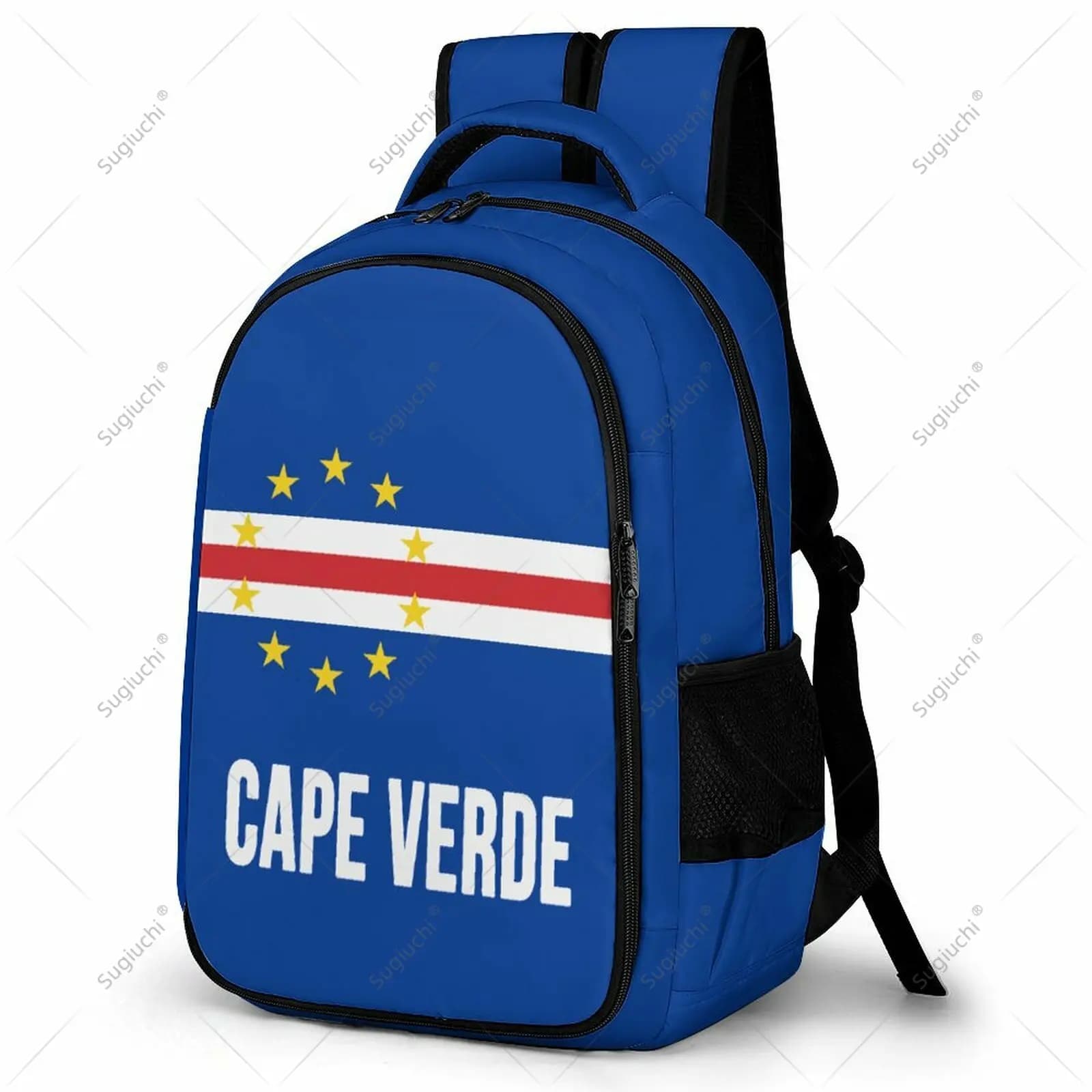 Backpack Cape Verde Font Student Schoolbag Smart Business Travel Leisure Backpack Laptop Back Pack Office Work Bag