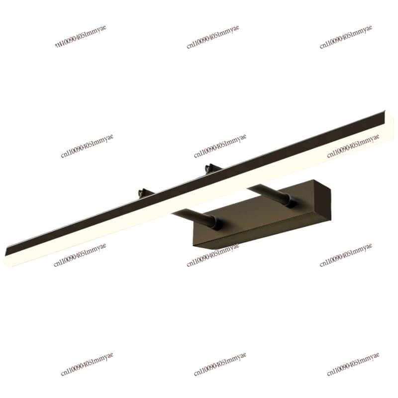 Lampada da parete per specchio telescopico da bagno a LED senza perforazione, luce da bagno, lampada da parete a tre colori