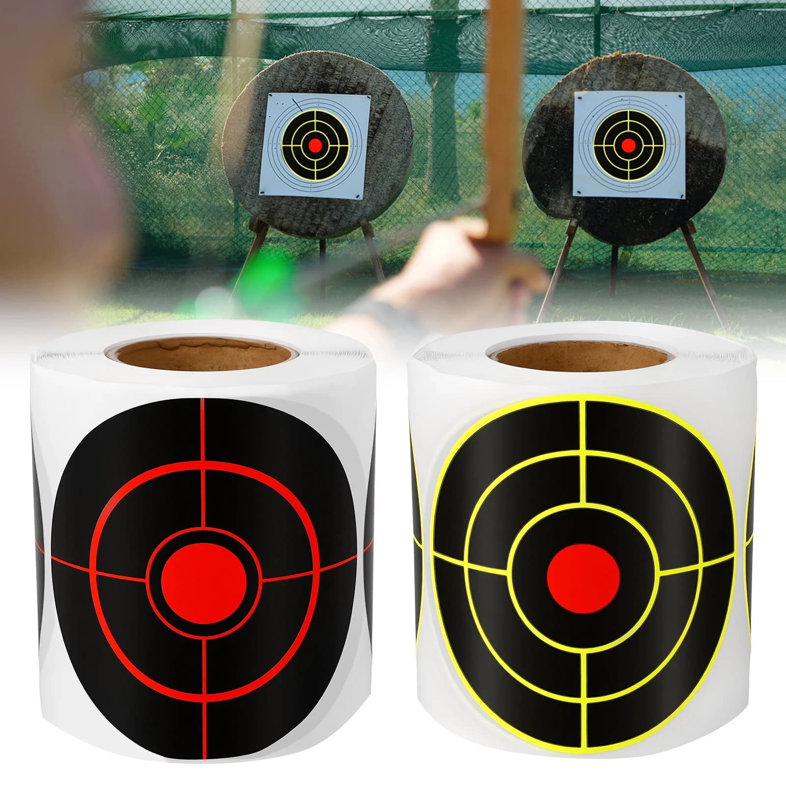 Carta Bersaglio per Tiro con l'Arco 1/2 Rotolo, Non Riflettente, per Pratica di Tiro con Arco e Frecce, Carta Bersaglio per Dardi, Accessori per Tiro con l'Arco