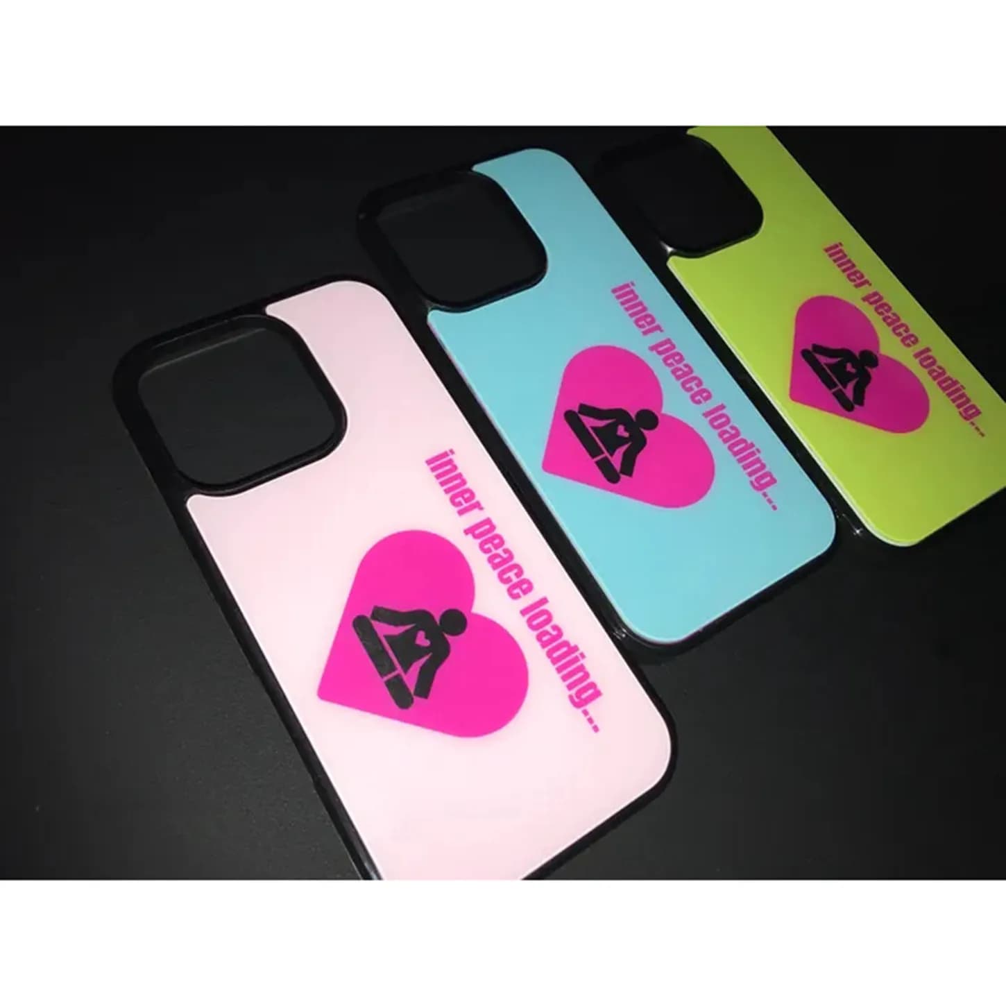 Ins Korean Y2K Meditation Love Heart Phone Case For iPhone 17 Air 16 Pro Max 15 14 Plus 13 12 11 Shockproof Silicone Back Cover