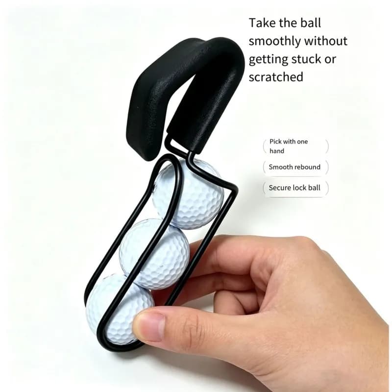 ABHS-Golf Ball Holder With Quick-Draw Release Portable Golf Ball Accessories Holds 3 Golfs Balls