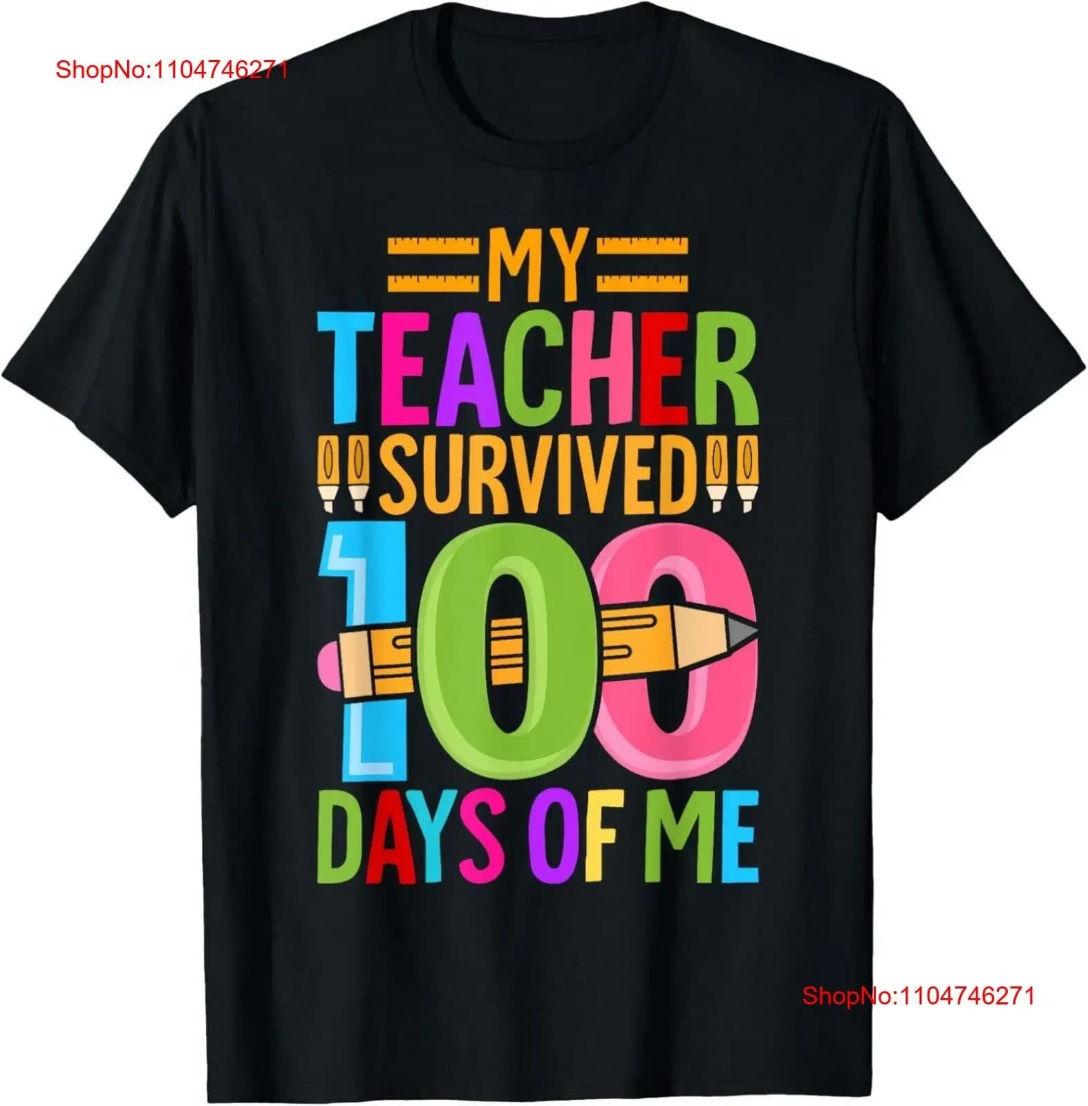 Raro mio insegnante sopravvissuto 100 giorni di me Dab T Shirt Tutte le taglie S 4XL vintage lavato traspirante allungato Grafica versatile Casual