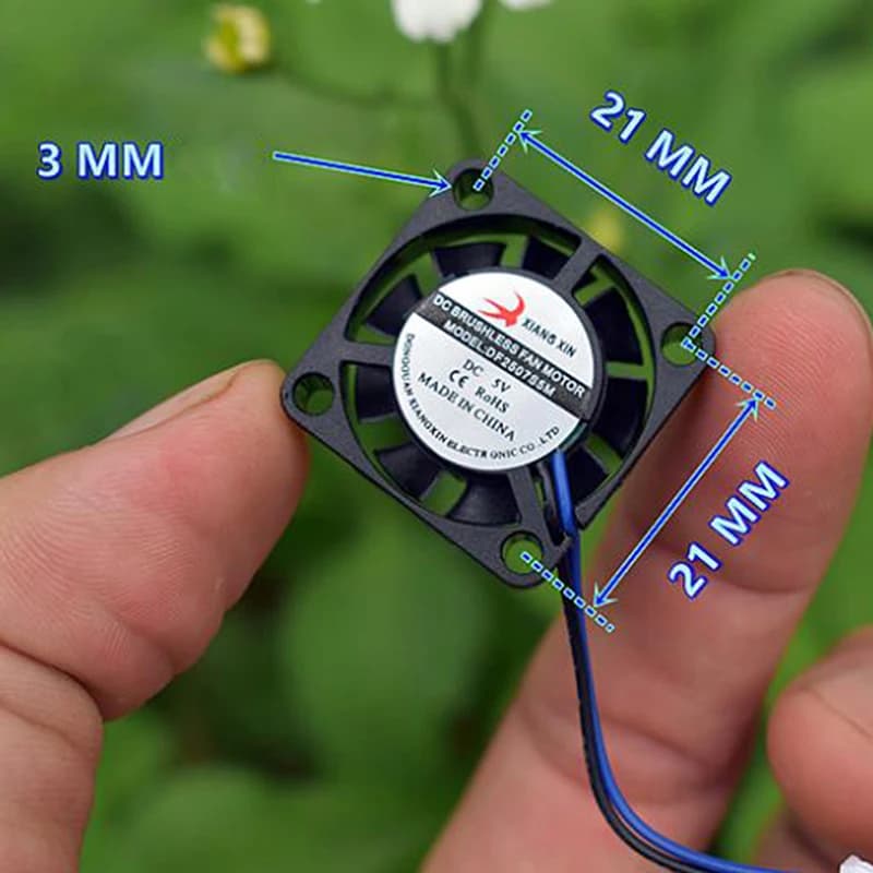 1pc ventilatore Brushless Ultra-miniatura elettrico DC 5V 6V 2507 Mini Micro piccolo silenzioso e grande Volume d'aria ventola di raffreddamento nuovo 25*25MM