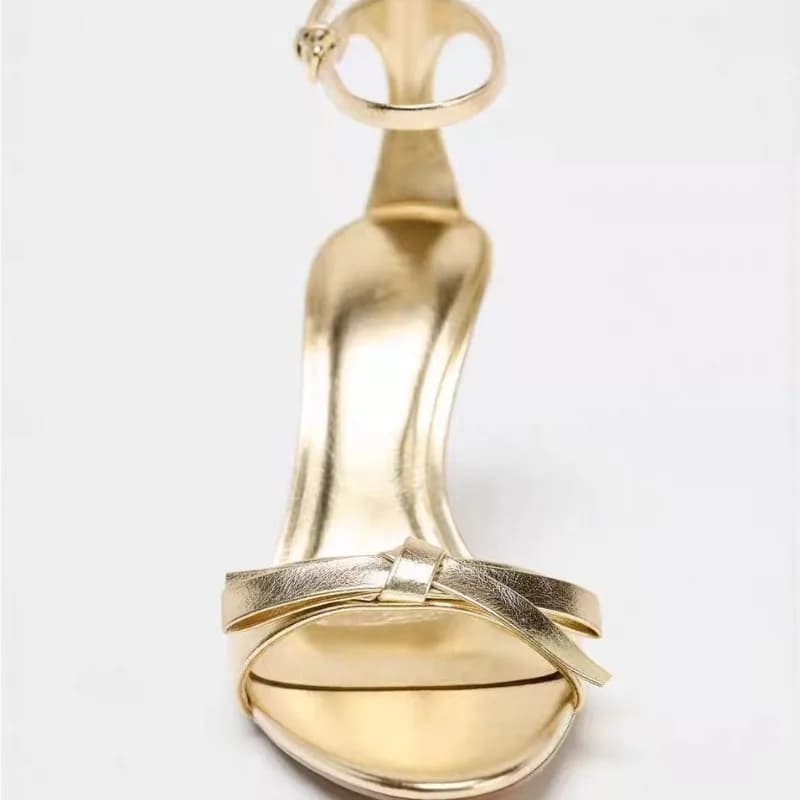 Sandali di Lusso con Tacco Alto da Donna, Scarpe Eleganti e Sexy con Fiocco, Tacchi a Spillo e Scarpe da Cerimonia Firmate, Sandalias Mujer