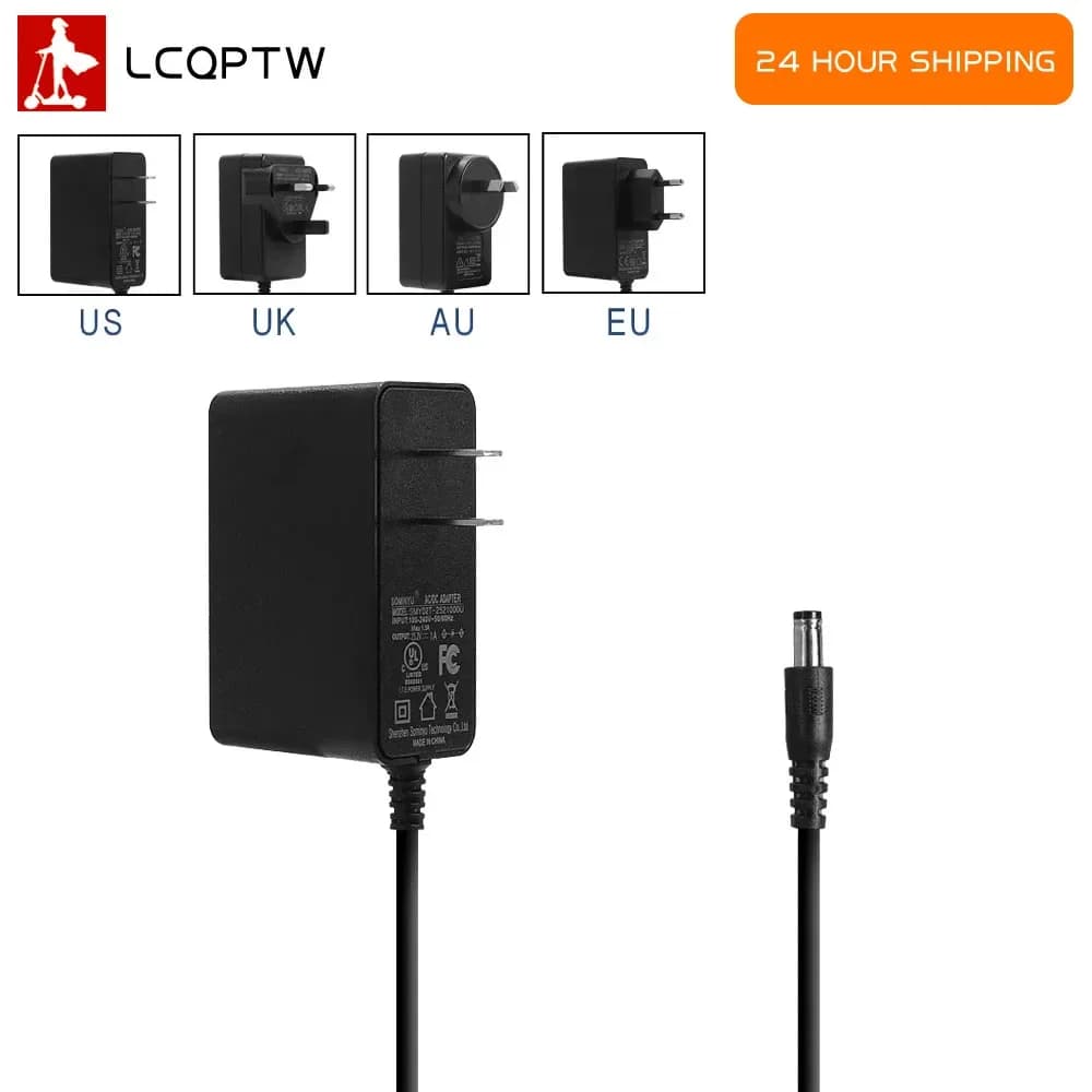 Parte del caricatore per Scooter elettrico Ninebot di Segway Zing E8 E10 E12 C8 C9 C10 C20 E-scooter 25.2 v1a parti dell'adattatore di alimentazione della batteria