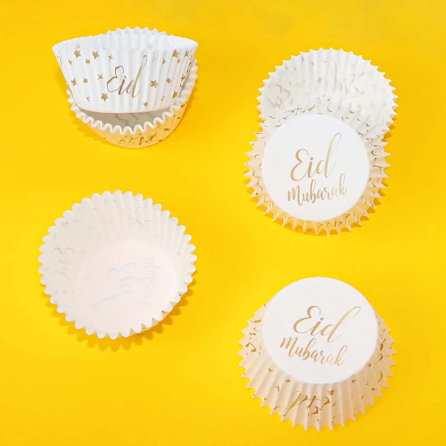 50 pz/set Eid Mubarak Cupcake Bicchieri di Carta Ramadan Mubarak Involucro Della Torta Teglia Islam Musulmano Forniture Del Partito Ramadan Decorazione