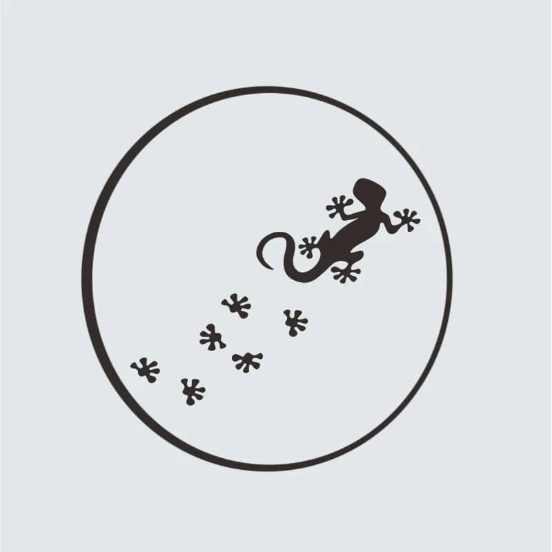 Gecko Lizard Car Stickers Vinyl Animal Laser Funny Die-cut Occlusion Scratch Sunscreen Holographic Car Door Protector #529