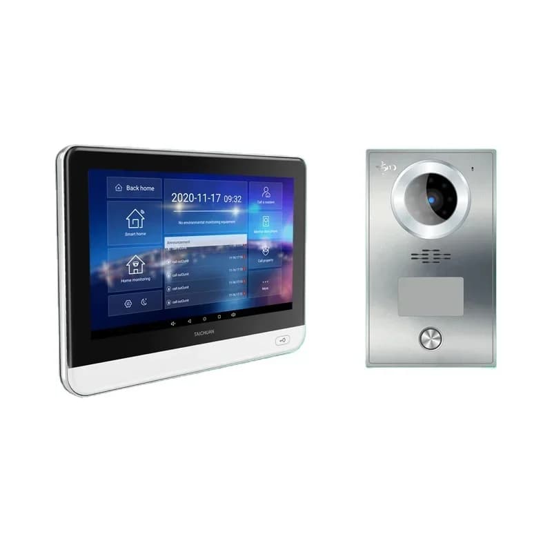 7 Inch Android Smart Video Door Phone IP Villa Intercom Touch Screen IoT Smart Home Control Panel IC Card Unlock Doorbell