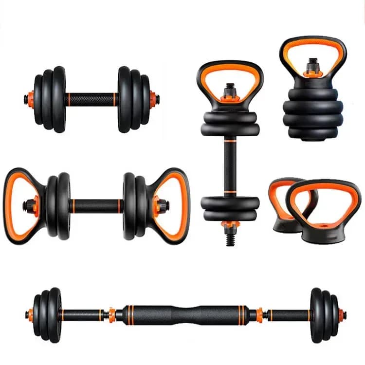 Weight lifting set for aerobics 10-40 kg kettlebell handlebars workout for muscle strength equipment for fitness foam handle