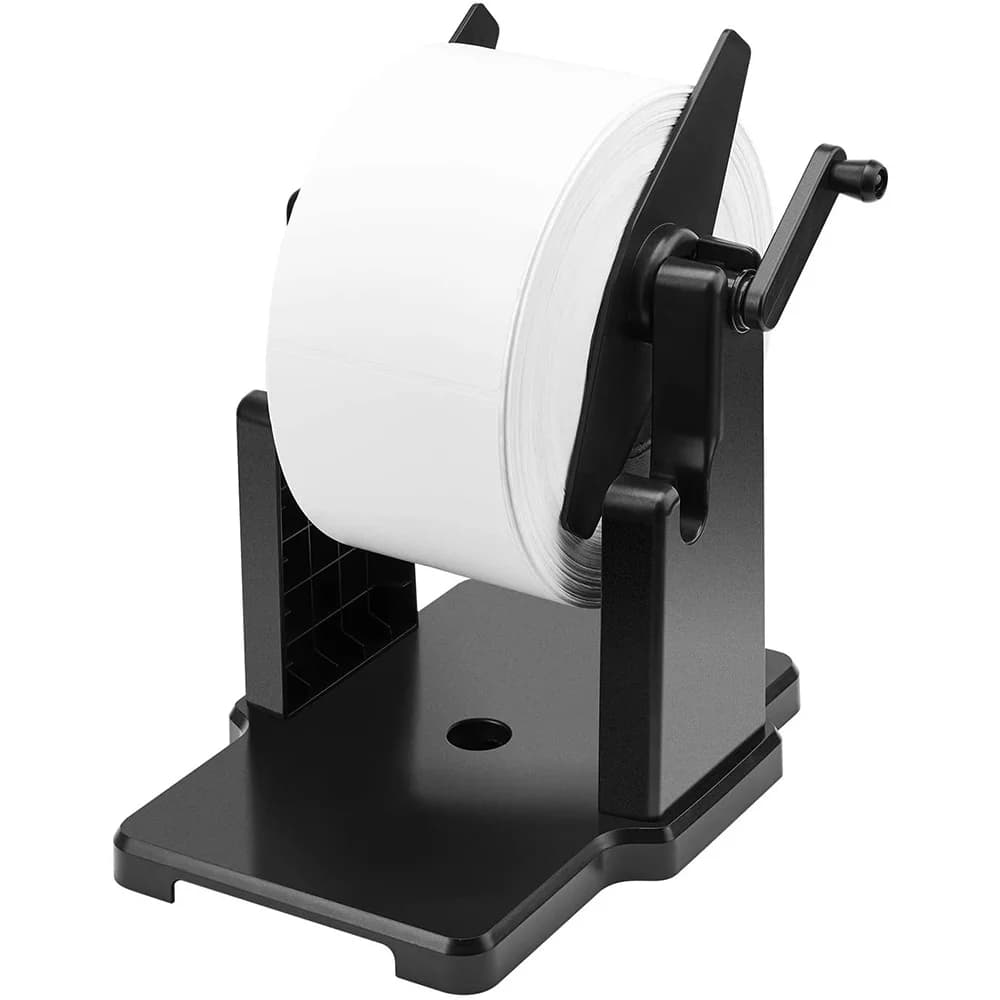 T69C! Porta Rotoli Esterno per Etichette, Supporto 2 in 1 per Carta Piegata a Ventaglio per Stampante Termica da Scrivania