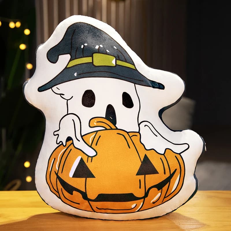 Cuscino di Halloween per adulti, morbido cuscino di supporto lombare per divano, camera da letto, soggiorno, decorazione per la casa, cuscino decorativo in tessuto confortevole