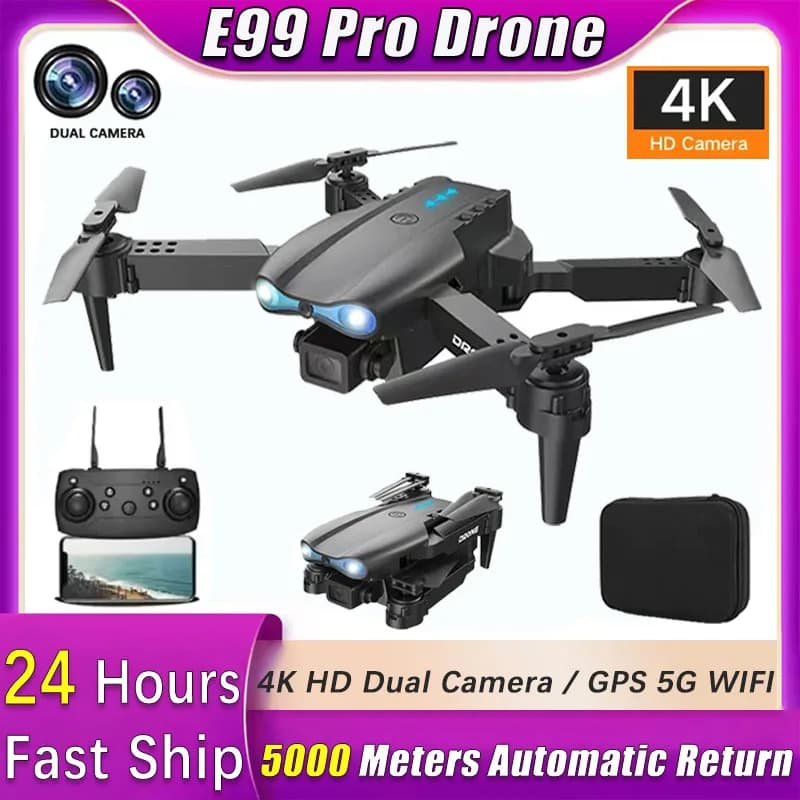 Drone E99 Pro with 4K HD camera Remote Control Quadcopter for aerial photography UAV 4-axis stabilizer with toys to keep altitude