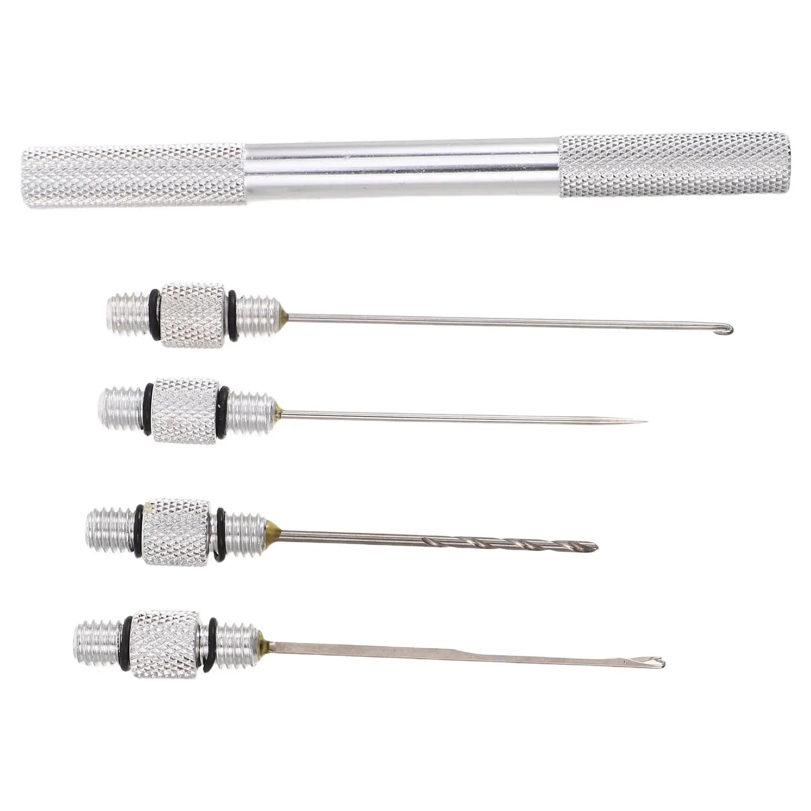 Set di ami da pesca in lega di alluminio con design europeo, porta esche in metallo, accessori per la pesca in acqua dolce e salata