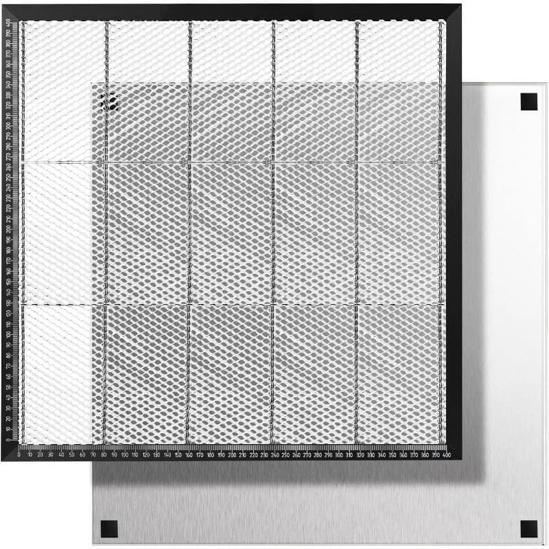Letto laser a nido d'ape 450x450mm con piastra in alluminio per macchina da taglio per incisore laser, taglierina per incisione laser in ferro Honeyco