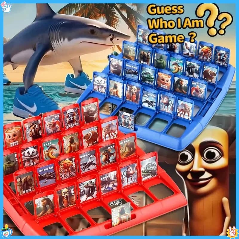 Indovina chi sono Gioco Brainrot italiano Puzzle Gioco da tavolo di carte Tung Tung Sahur Tralarero Tralala Interattivo per due persone