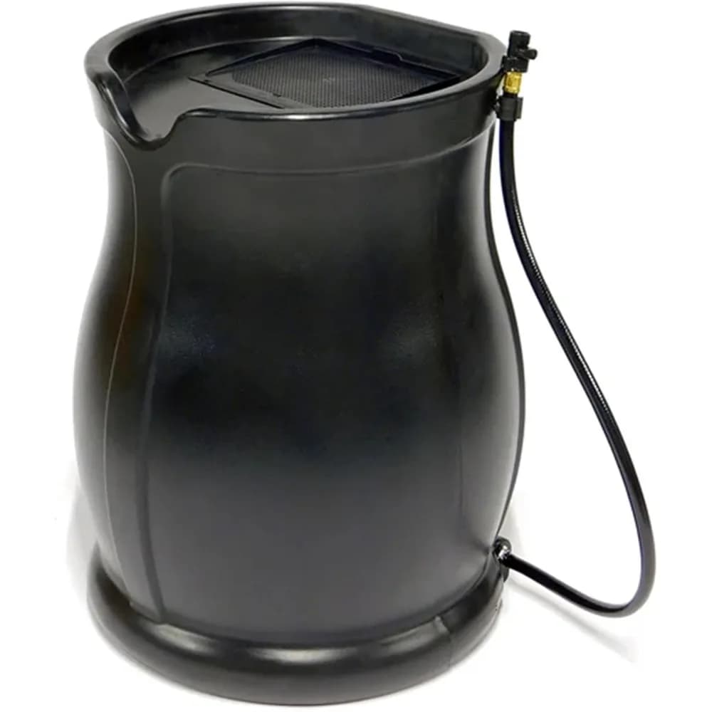 45 Gallon Water Tank with Flat Bottom, Without BPA, with Garden Tube 3.5 Feet and Fixed Cover