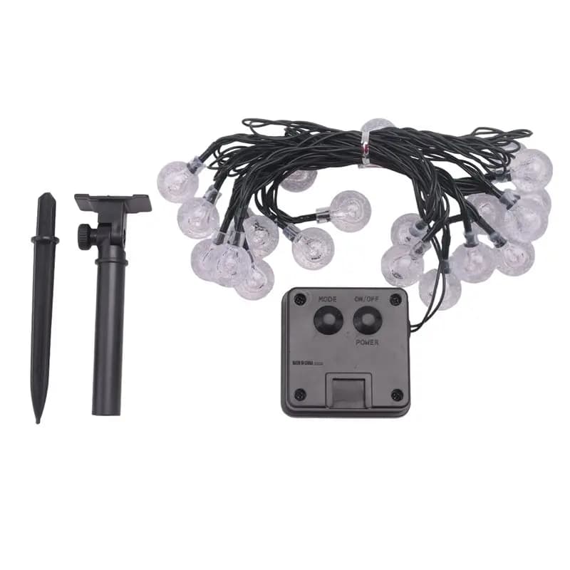 CYCLI-1Set Crystal Ball 5M LED String Lights Fairy Lights Garlands Black&White For Christmas Party Outdoor Decoration