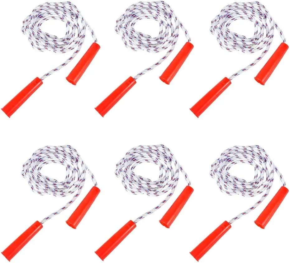 Corde per Saltare in Nylon Resistenti per Bambini, Lunghe 213 cm, Confezione da 12 - Divertimento per Saltare All'Interno e All'Esterno