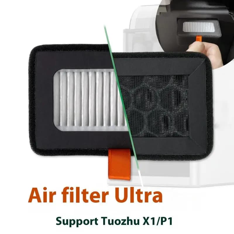 Bambu Lab 3D Printer Parts – HEPA 13 + Active Carbon Air Filter Package for X1C P1S P1P Models