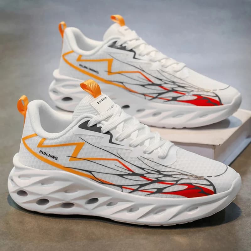 Sneaker traspirante antiscivolo con suola spessa 2025 Primavera e autunno Scarpe casual da uomo nuove Calzature maschili resistenti all'usura leggere per esterni