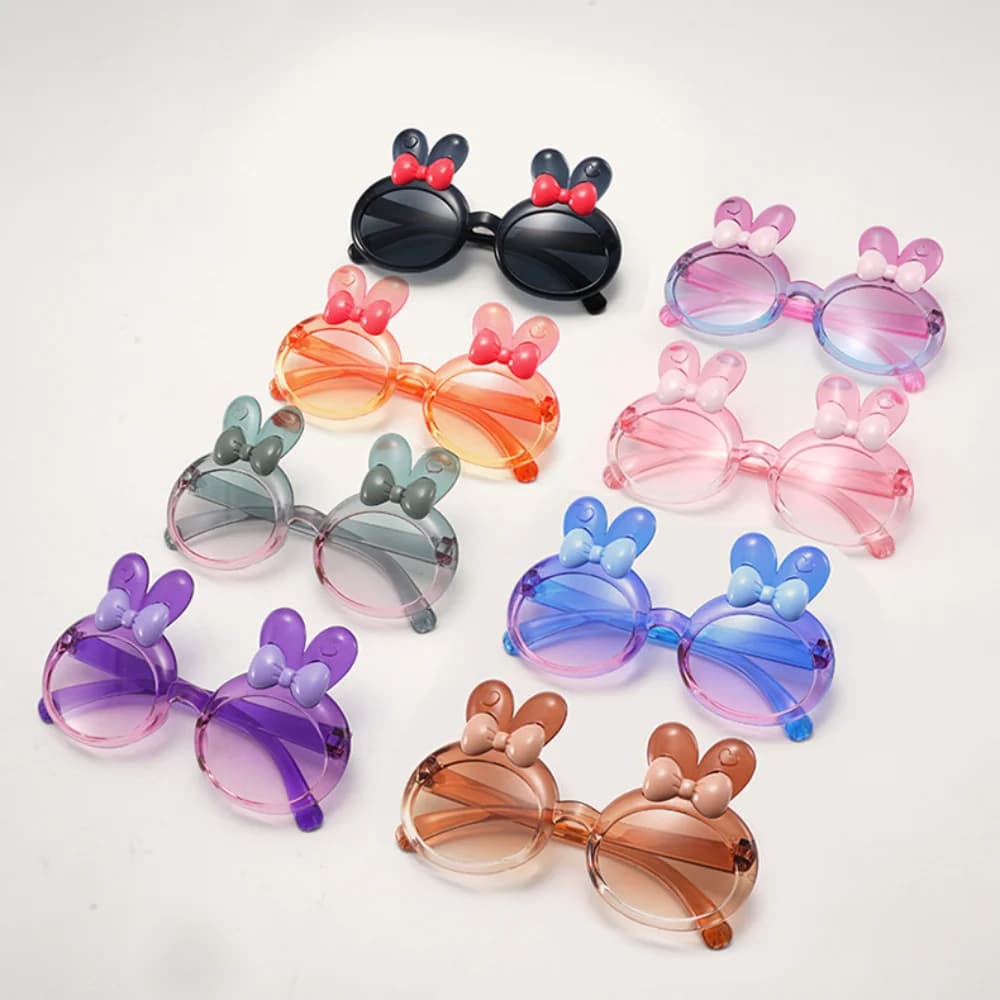 Kids Sunglasses Personalized Rabbit Sunglasses Eyewear Shiny Sun Glasses For Outdoor Kids Birthday Gift