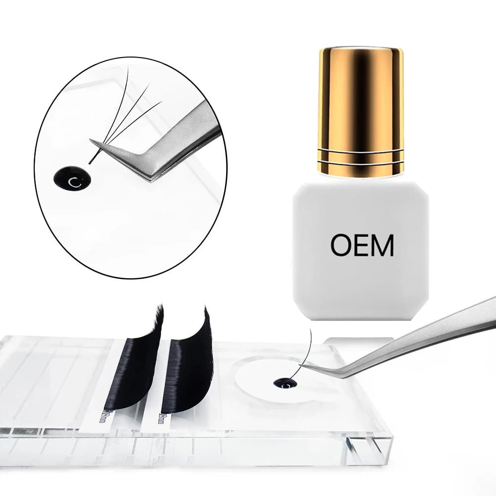 Private Label Logo Collar Extensions Eyelash Shampoo Eyelash Removal Bond and Seal Eyelash Collar Extra Strong Collar