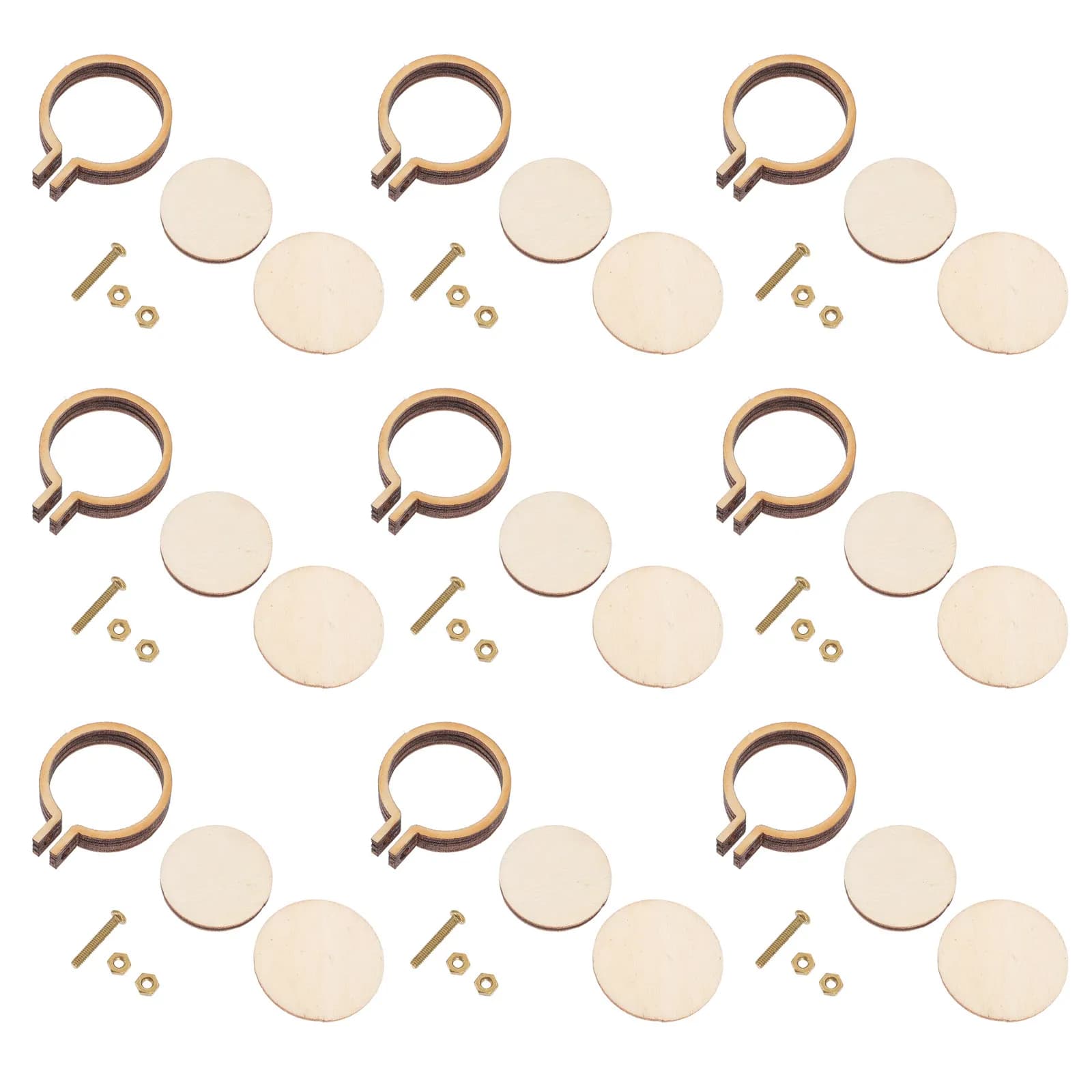 20Sets Mini Embroidery Pendants DIY Jewelry Making Findings Creative Hanging Pendant Necklace Pendant Bracelet Charm