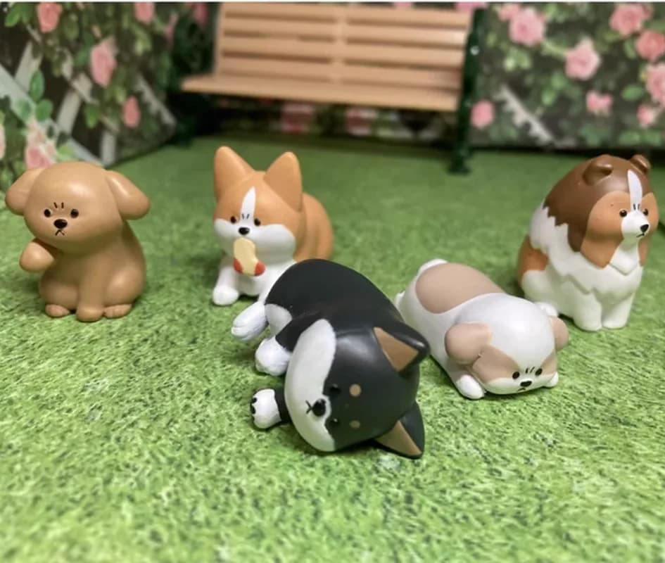 Nuovo disponibile sono arrabbiato carino e sporco cane arrabbiato scatola cieca carino action figure decorazione del desktop cane Shiba Corgi regali a sorpresa
