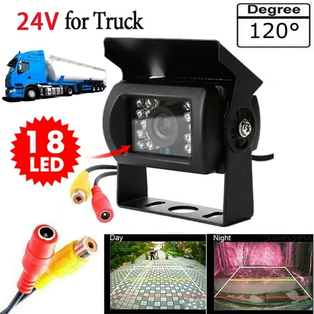 18 LED Anti Fog Visione notturna IR IP68 Telecamera per retromarcia CCD cablata per retromarcia per auto 12-24V
