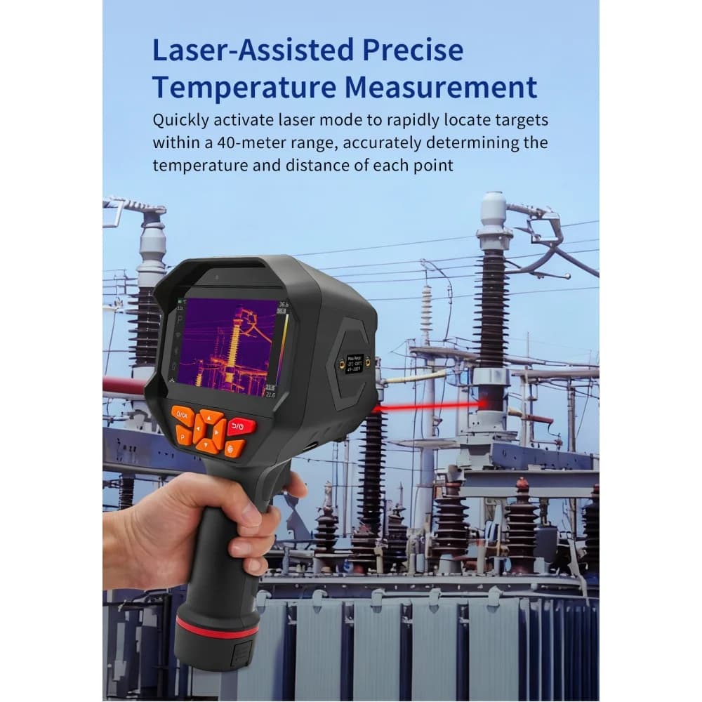 NEW 384*288 Resolution Industrial 8 Mega pixels handheld Infrared Thermal Imager 1200°C Mobile Phone Connect Camera