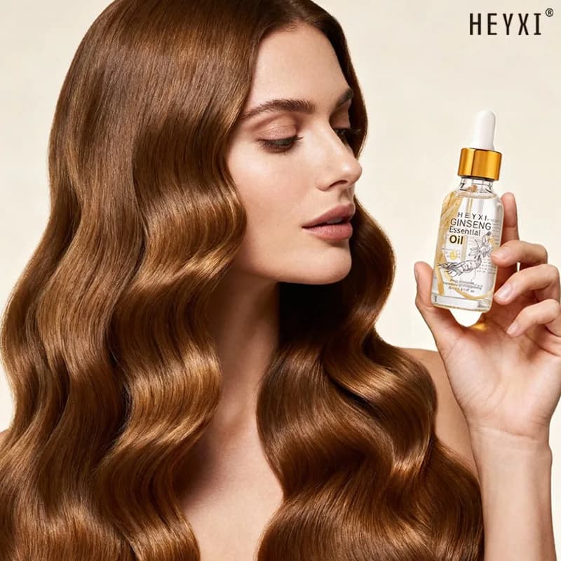 Olio essenziale idratante al ginseng, nutrimento duraturo, capelli morbidi, adatto a tutte le tipologie di capelli, per creare capelli dall'aspetto naturale