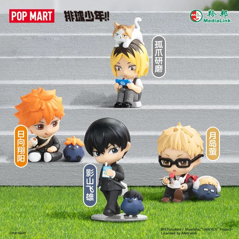 POP MART Blind Box Haikyuu Pause Rest Time Series Collectible Anime Figure Figurine Decoration Gift For Anime Fans Collectors