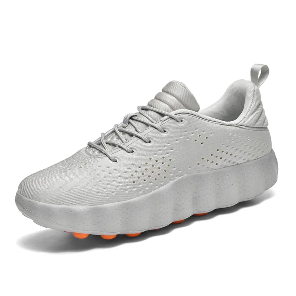 Men's Comfortable Casual Sneakers with Foot Sensing Massage 2026 Technology Women's Sports Breathable Lightweight Training Shoes