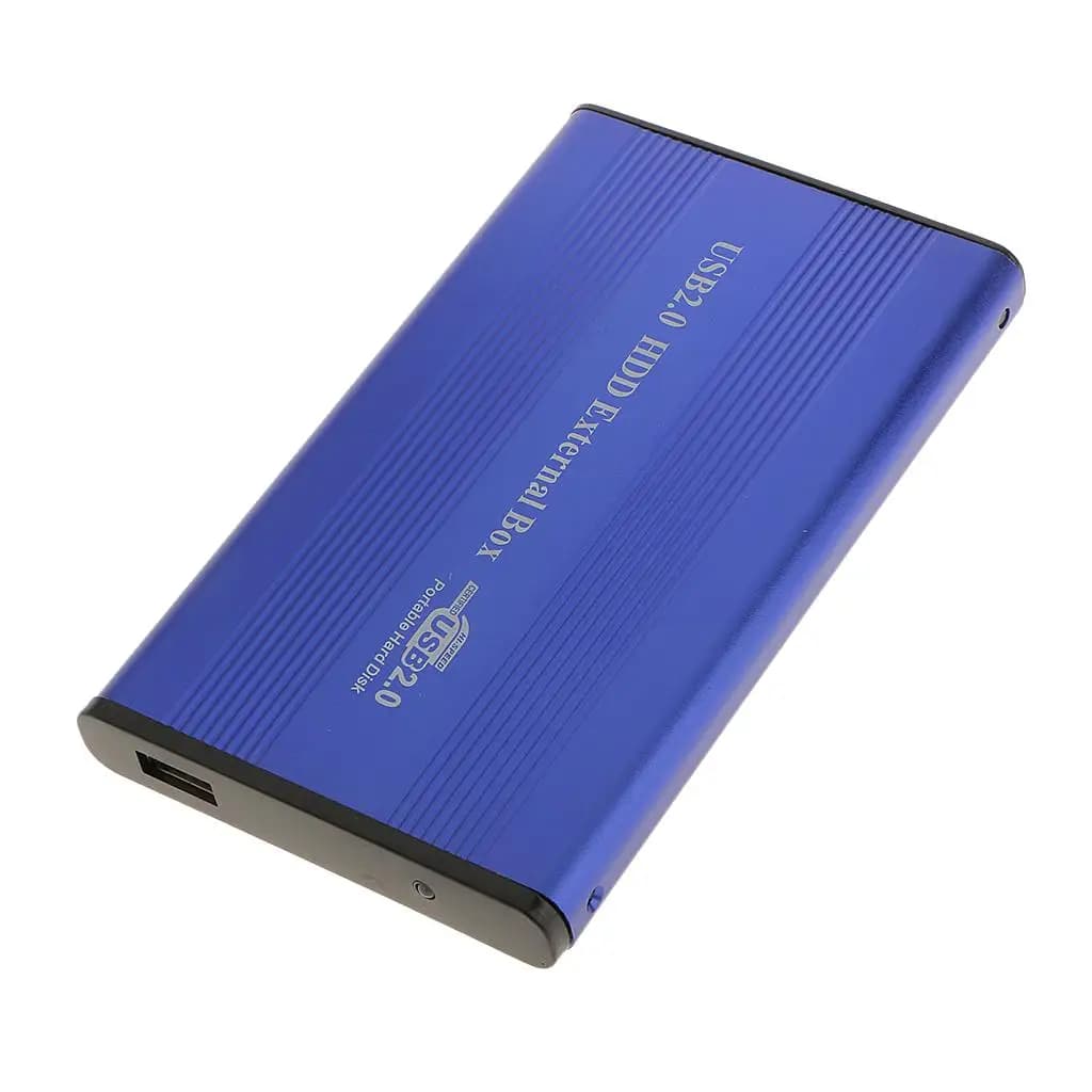 2.5 HDD Enclosure External HD Case Plug and Play USB Aluminum Compatible for IDE Drives