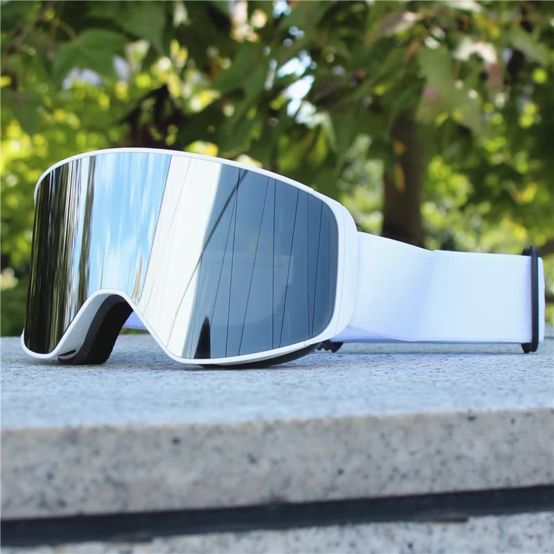 Lenti magnetiche Occhiali da neve Doppio strato Antiappannamento Protezione UV per lo sci Snowboard Chiarezza ad alta definizione Sci unisex