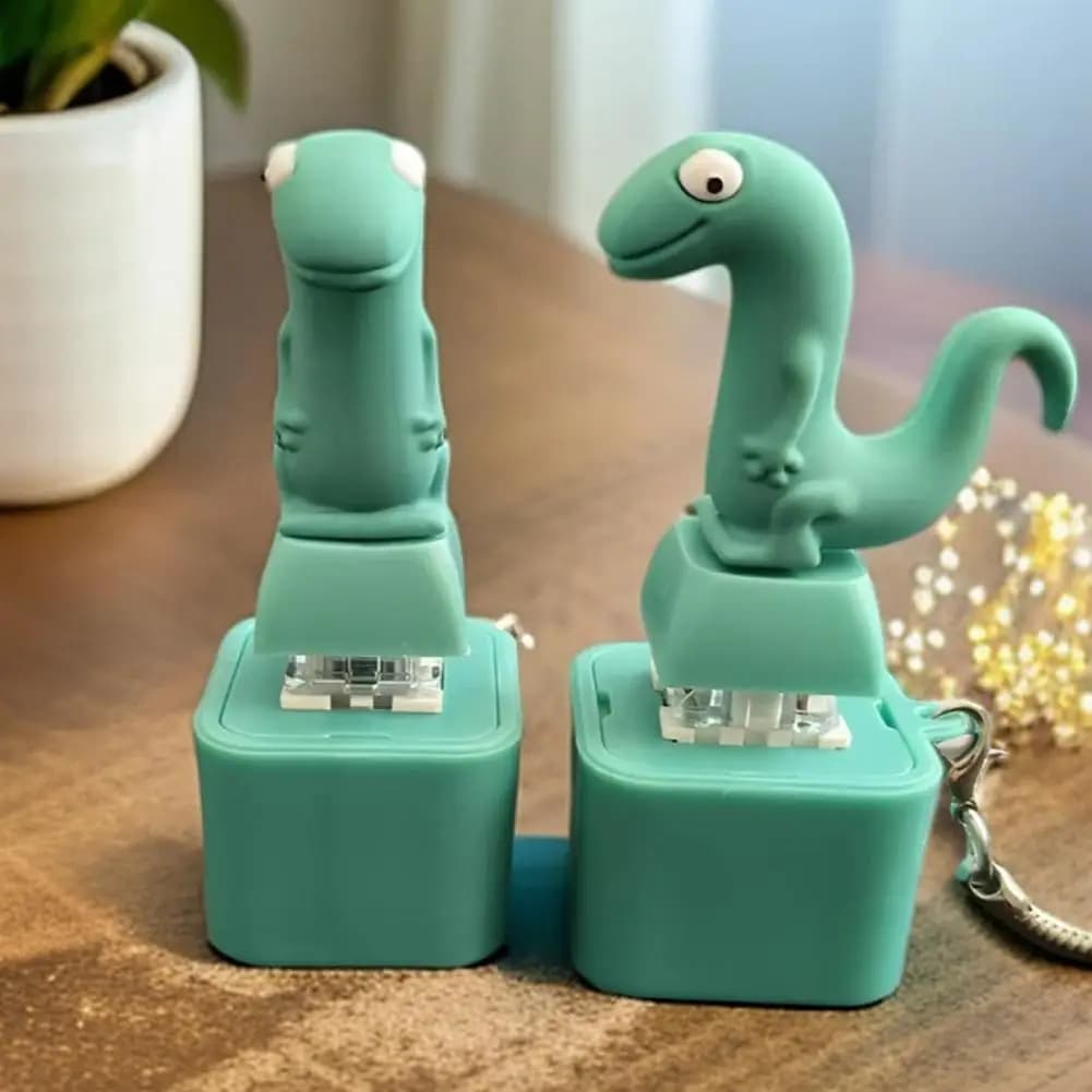 Giocattolo Antistress a Forma di Lucertola con Pulsante Sonoro, Ricaricabile, Divertente Ornamento da Appendere, Regalo per Bambini e Adulti