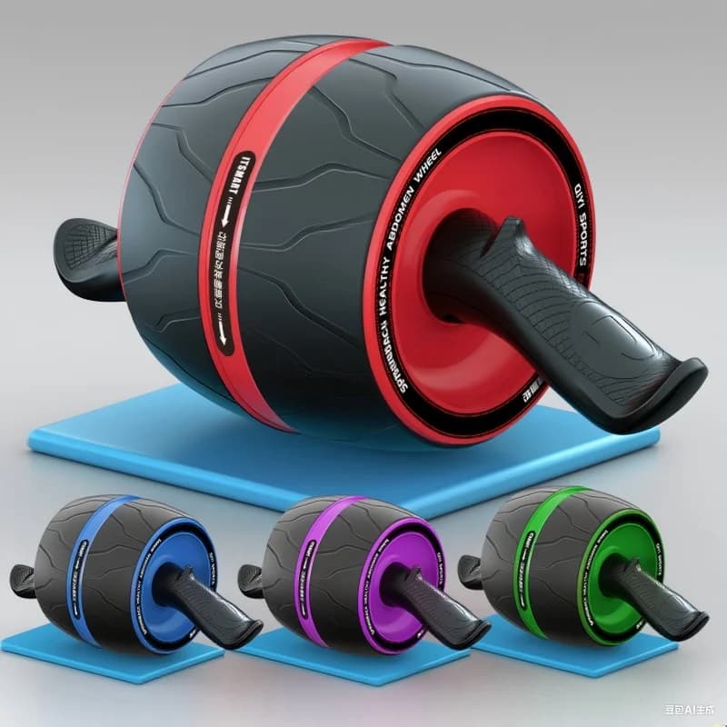 Rebound Ab Roller Knee Mat - Home Gym Fitness Equipment for Core Strength Training Belly Wheel Workout