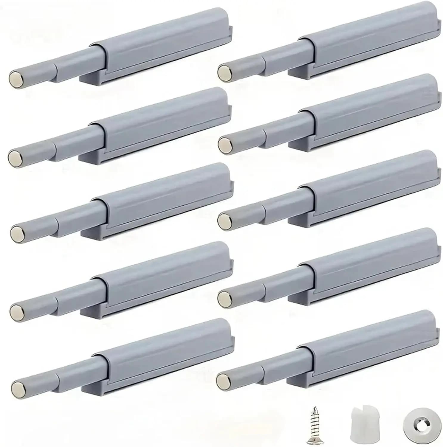 10 Pack Damper Buffers Kitchen Cabinet Catches Door Stop Drawer Soft Quiet Close with, Home Furniture Hardware