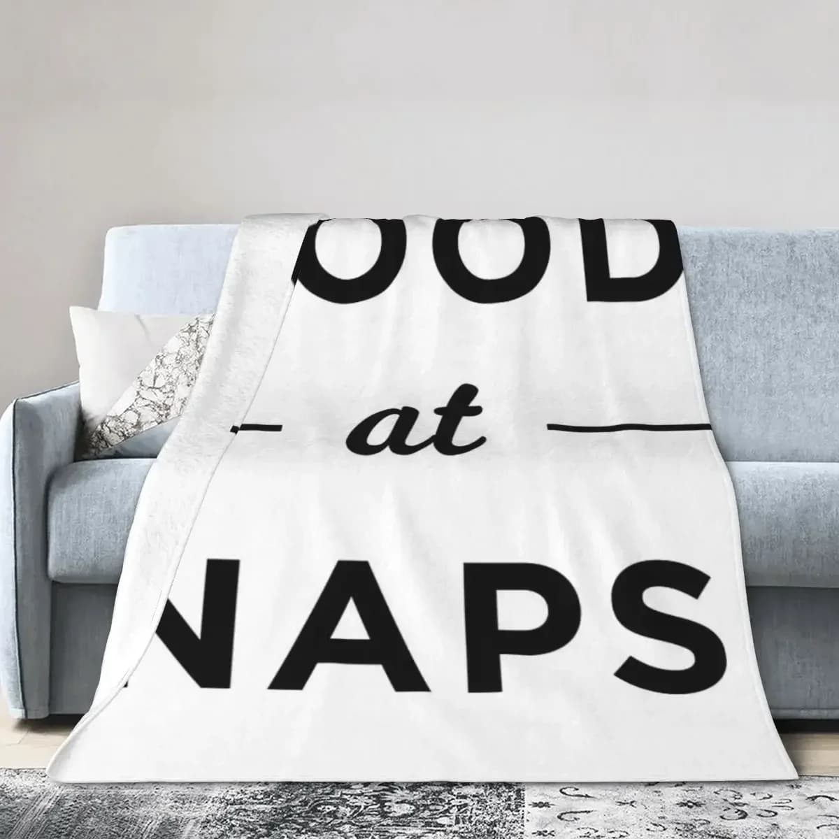 Good At Naps Coperte Morbida e calda coperta in flanella per letto, soggiorno, picnic, viaggio, divano di casa