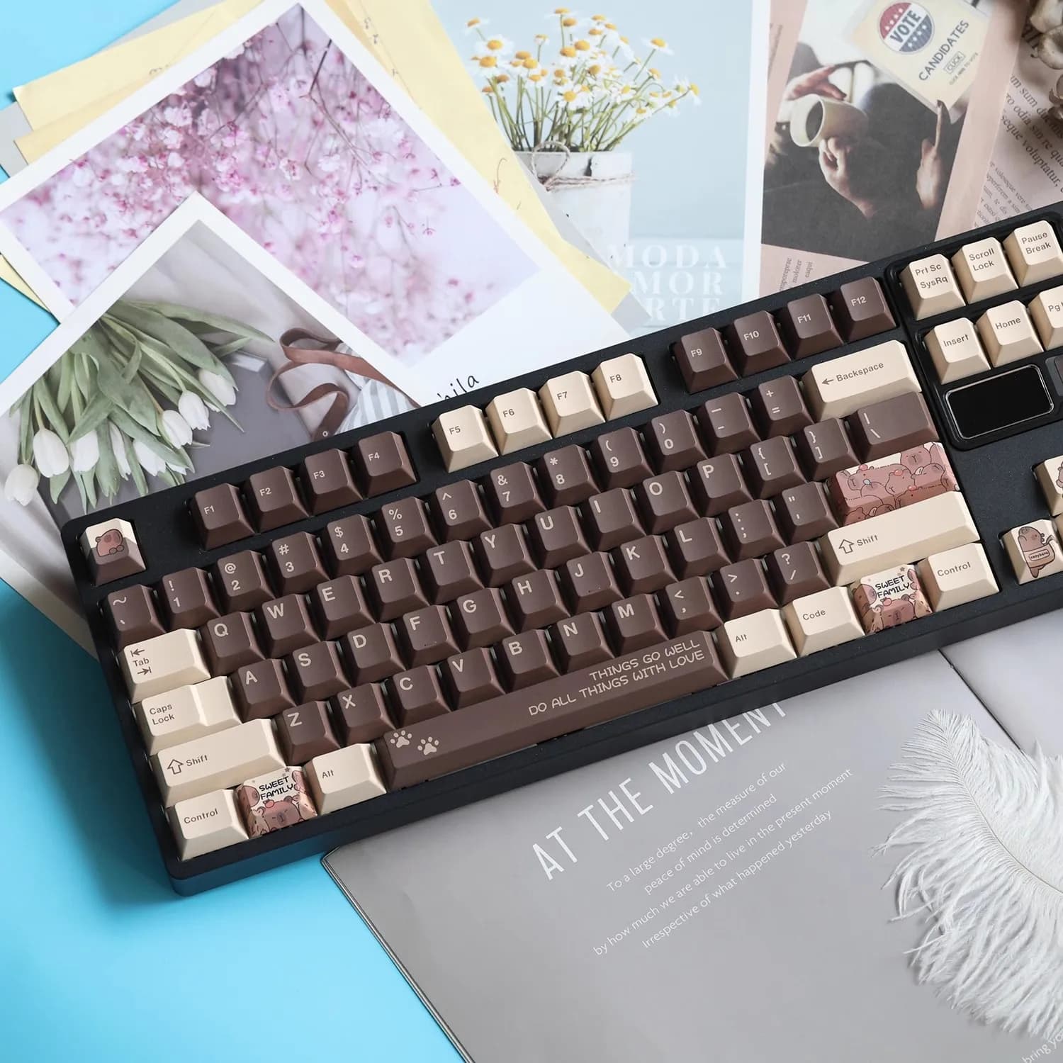 JKDK Pikabala Copritasti PBT ispessiti Covers with profile Cherry sublim coloring on 5 sides for custom mechanical keyboard headers 68/75/84/87/980