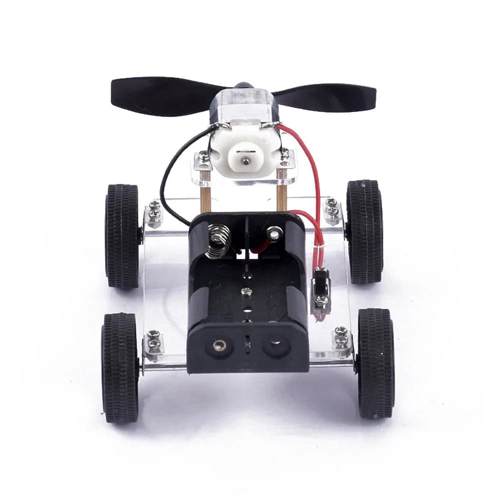 Mini vento giocattolo educativo auto robot esperimento scientifico fai da te educativo 130 kit motore spazzola per Arduino