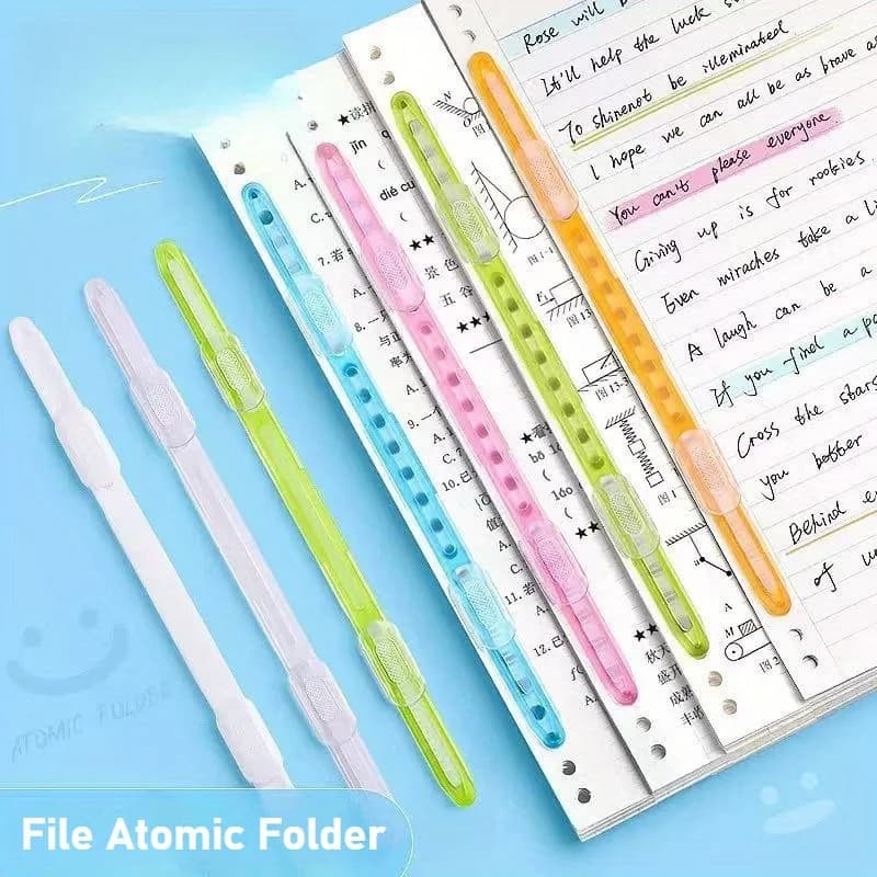 10 pz Clip di Rilegatura Striscia Kawaii 2 Fori Clip a Foglie Allentate A4 Elementi di Fissaggio di Carta Scrapbook FAI DA TE Cartella di File Accessori per Notebook