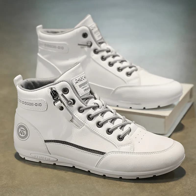 Men's casual shoes Mocassini breathable Comfortable walking sneakers Non-slip white sports shoes