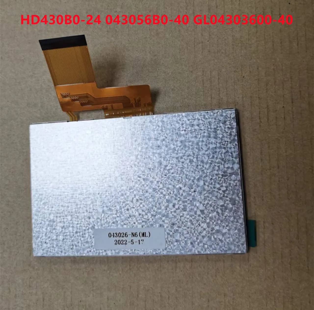 For 4.3'' Inch 40 Pin LCD Display Common Screen GL043056B0-40 HD430B0-24 043056B0-40 GL04303600-40 ZNL043T702-P40 480(RGB)*272