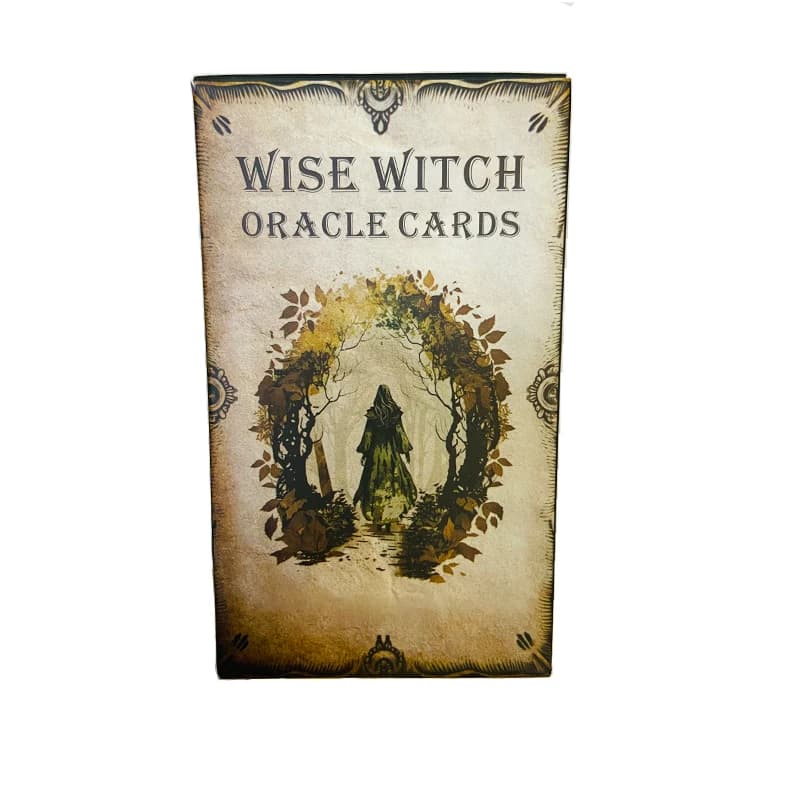 12*7 cm Wise Witch Oracle Deck A 20 Carte Versione inglese Strumento di divinazione Giochi da tavolo per feste Carte dei tarocchi
