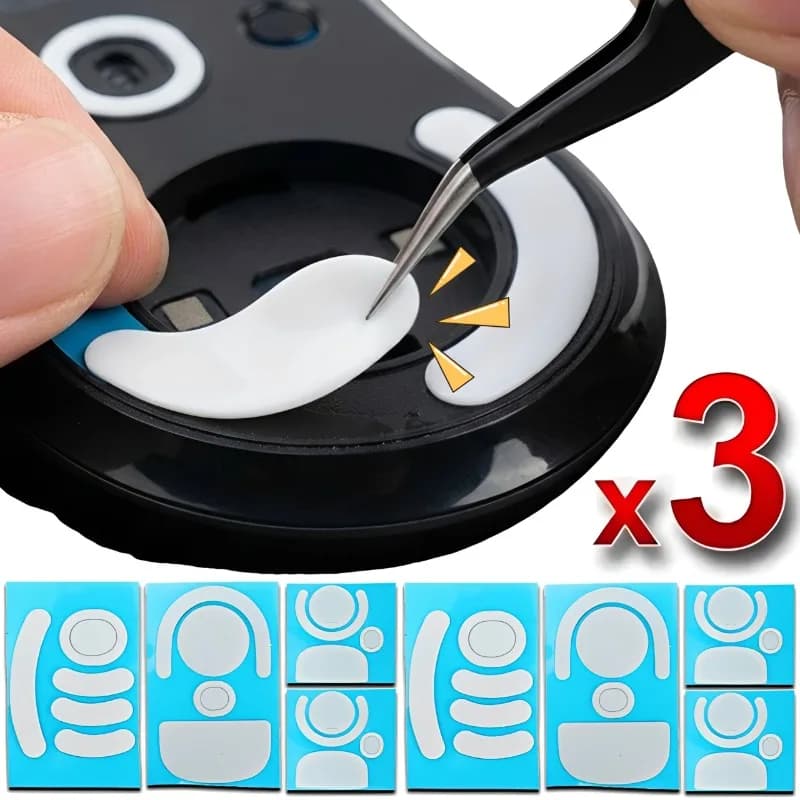 3/2/1 Confezione di Pattini per Mouse Versione ICE con Bordo Curvo per Mouse Gaming Logitech 1 2 3 Wireless, Accessori Fai-da-Te