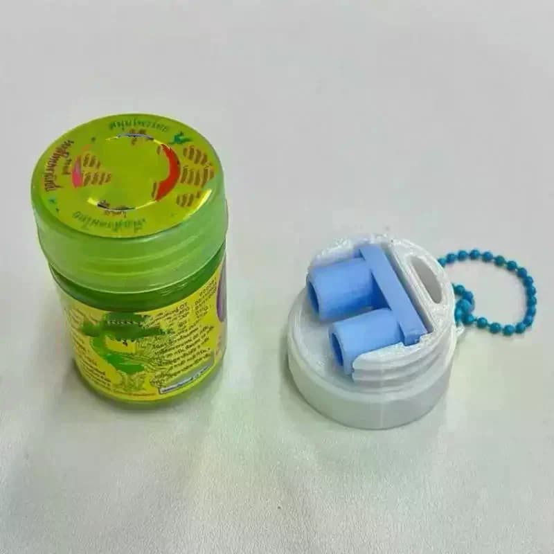 Tappo per inalatore inalatore a base di erbe pieghevole Mini bottiglia per dispenser per inalatore di profumo di olio essenziale Inalatore nasale tradizionale tailandese