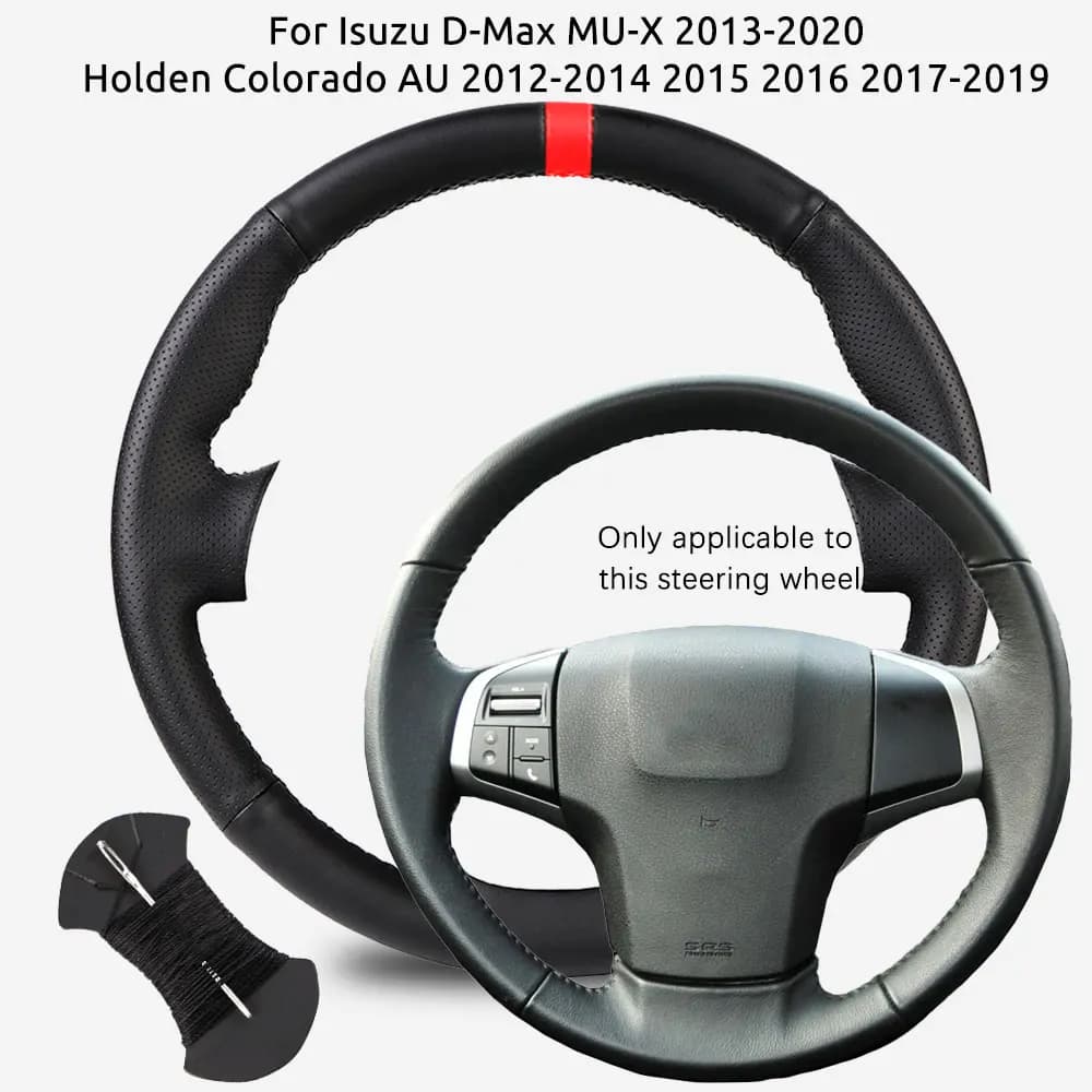 Coprivolante per auto antigraffio in pelle microfibra per Isuzu D-Max MU-X 2013-2020 Holden Colorado AU 2012-2014